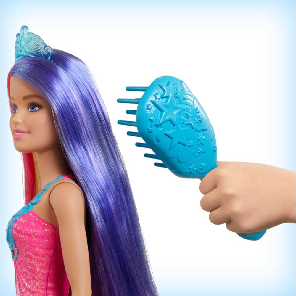 maag Kilometers begaan Barbie Dreamtopia lang haar prinsessenpop