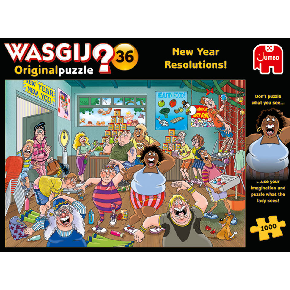 Jumbo Wasgij Original 36 puzzel goede voornemens - 1000 stukjes