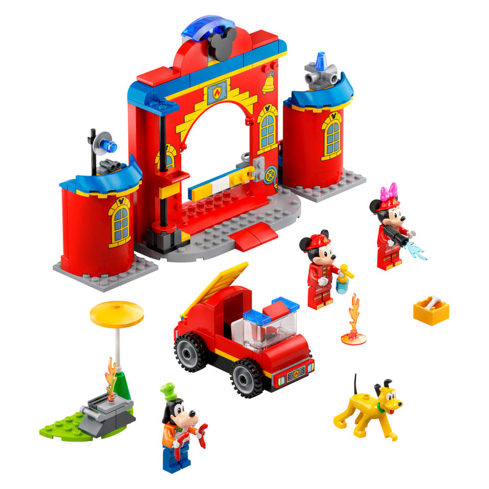 een miljoen Doe alles met mijn kracht hoofdstad LEGO Disney Mickey & Friends brandweerkazerne & auto 10776