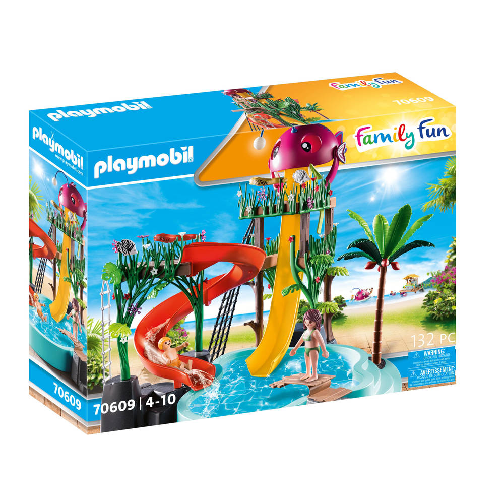 PLAYMOBIL Family Fun waterpark met glijbanen 70609