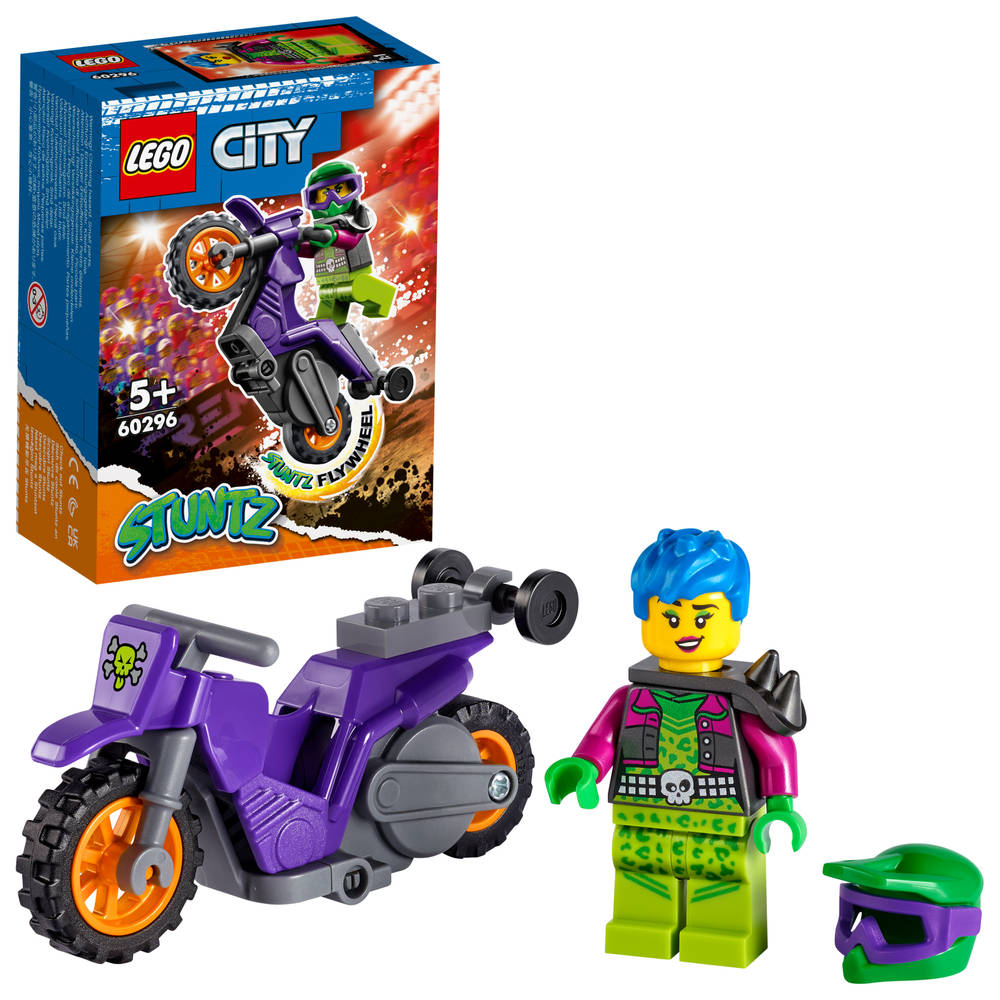 LEGO City Stuntz wheelie stuntmotor 60296