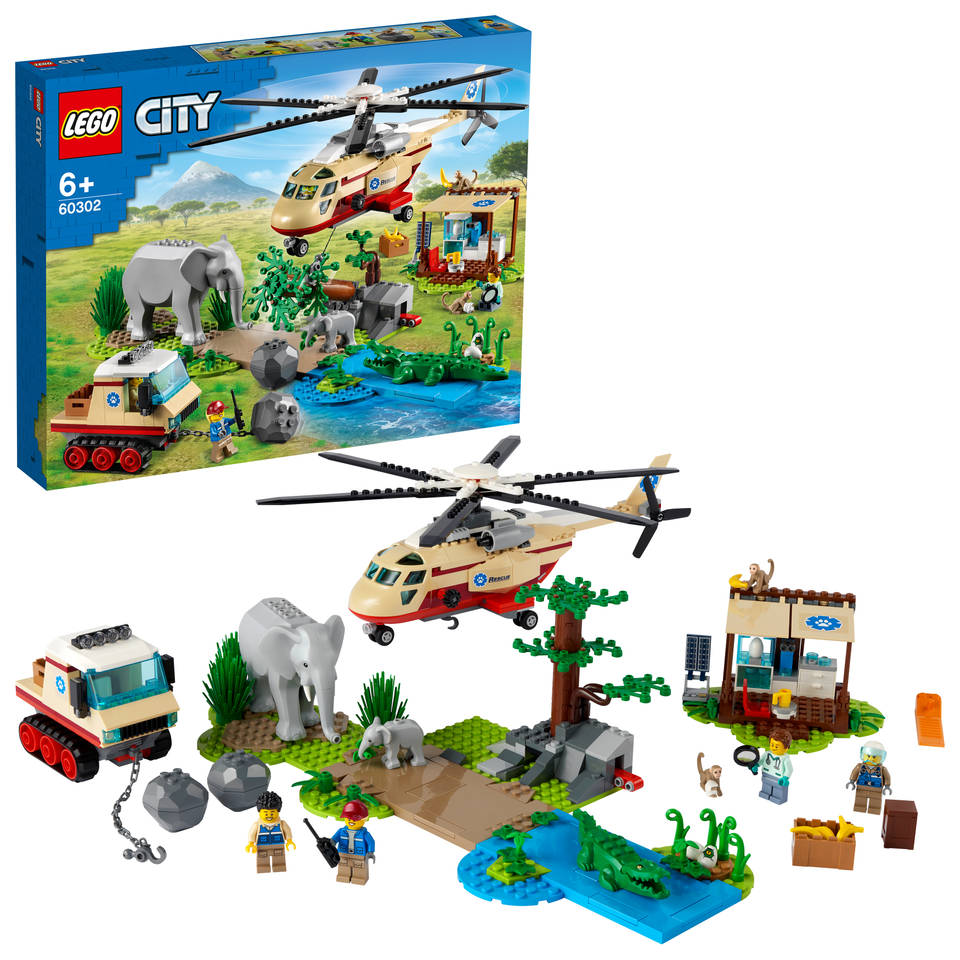 Hulpeloosheid Ieder Demon Play LEGO CITY Wildlife Rescue operatie 60302