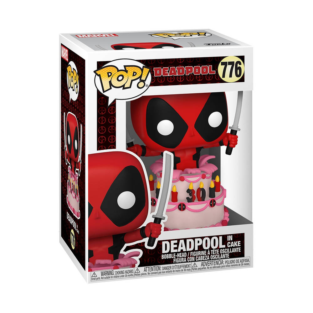 Funko Pop! figuur Marvel Deadpool 30th Anniversary figuur Deadpool in taart