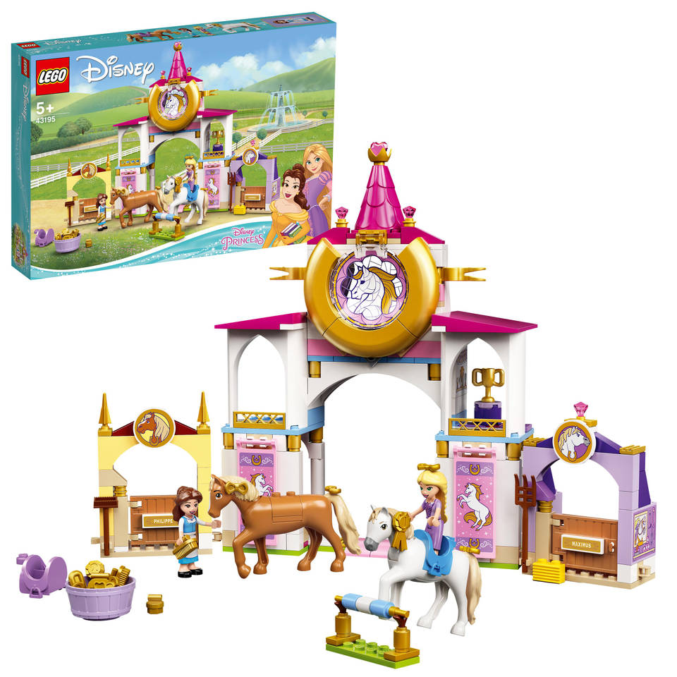 LEGO Disney Princess Belle en Rapunzels koninklijke paardenstal 43195