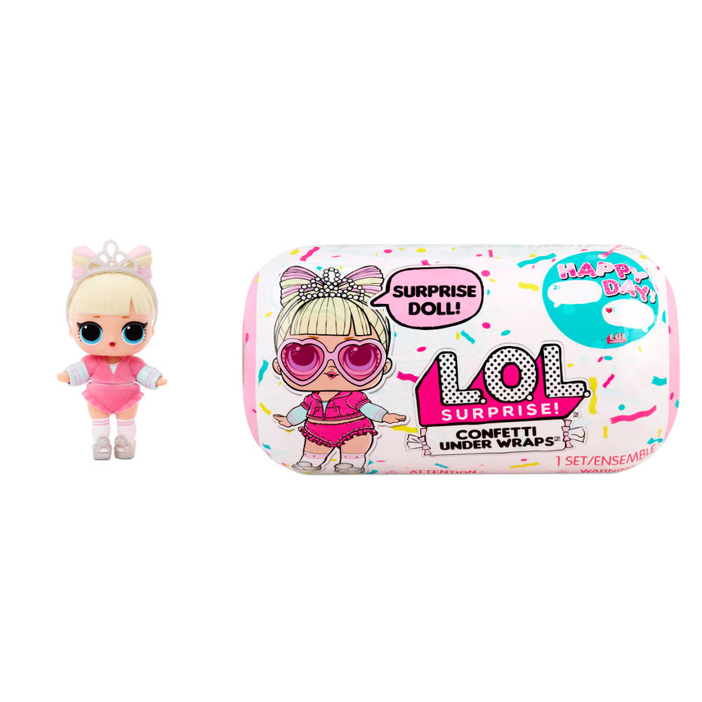 L.O.L. Surprise! Confetti Under Wraps pop met 15 verrassingen