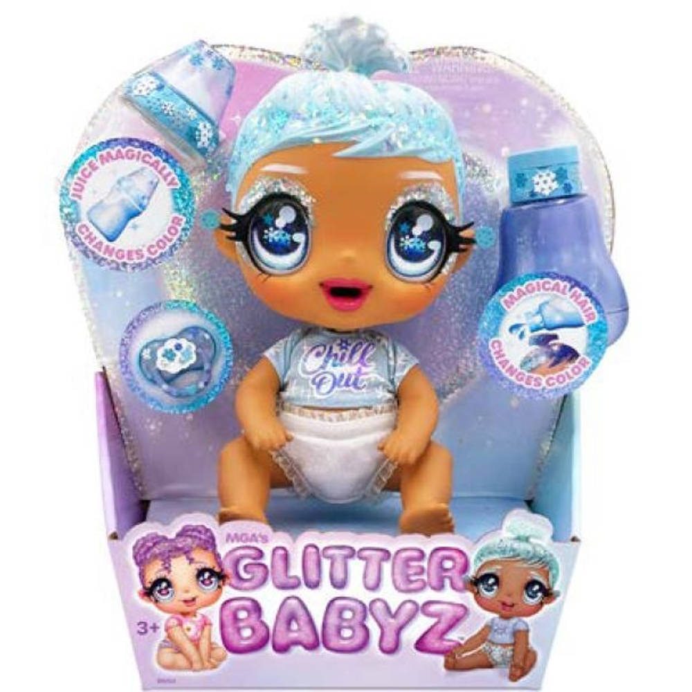 merk Smaak Ambitieus Glitter Babyz pop sneeuwvlok