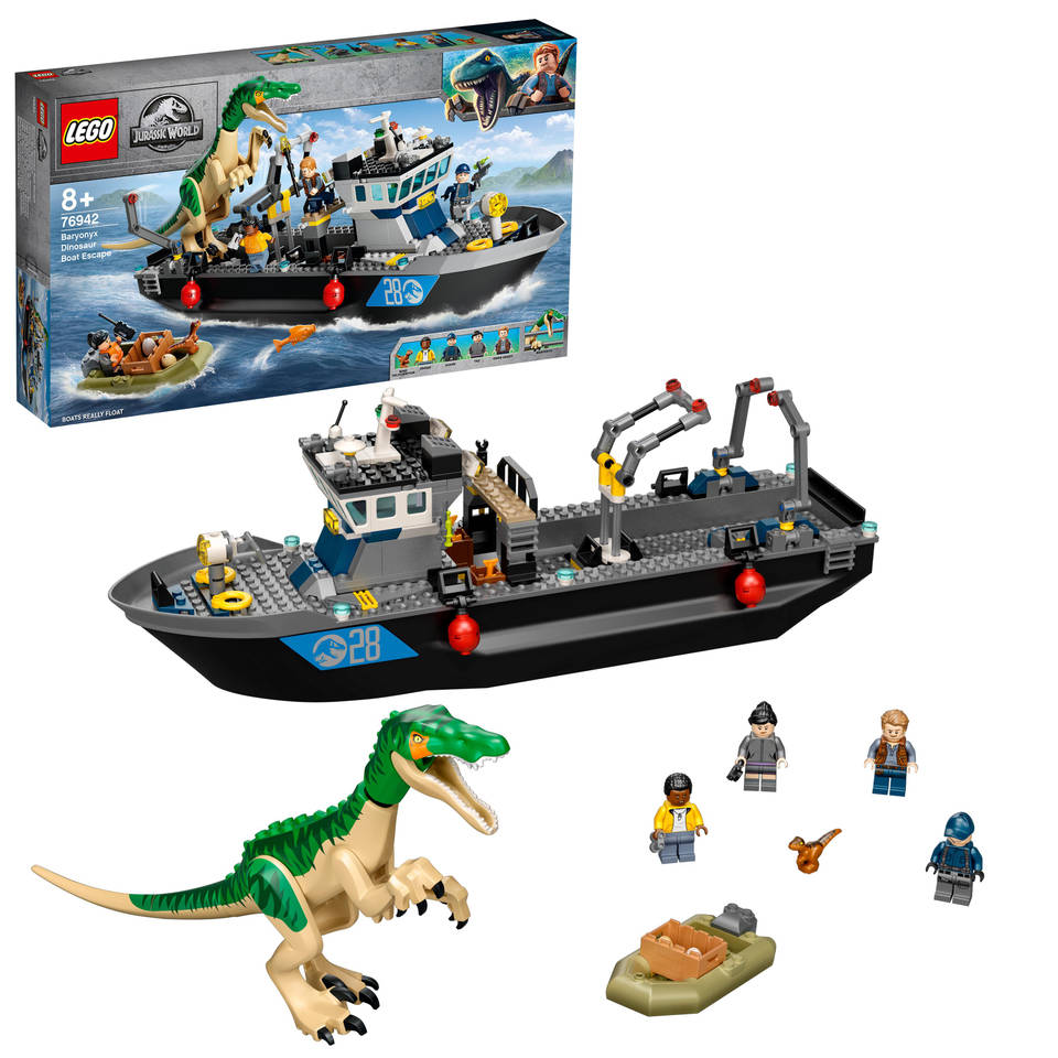 LEGO Jurassic World Baryonyx dinosaurus bootontsnapping 76942