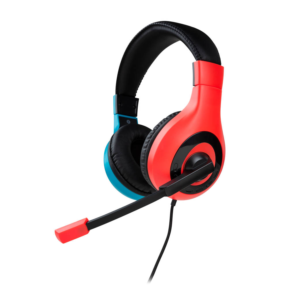 Bigben Nintendo Switch gaming headset - rood/blauw