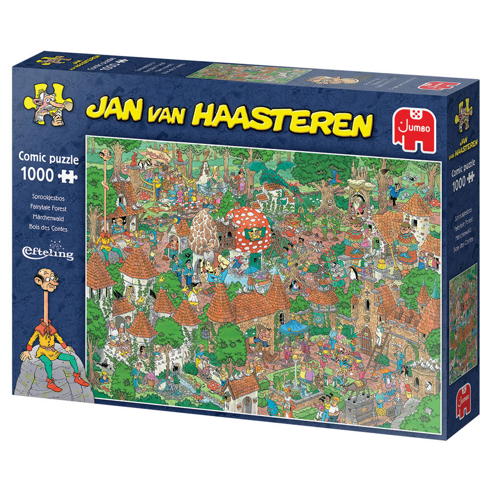 Hoofdstraat Verpersoonlijking eb Jumbo Jan van Haasteren puzzel Efteling Sprookjesbos - 1000 stukjes