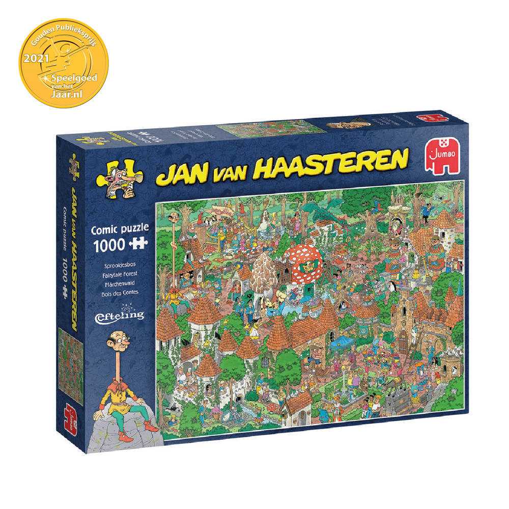 scheerapparaat bladzijde gek geworden Jumbo Jan van Haasteren puzzel Efteling Sprookjesbos - 1000 stukjes