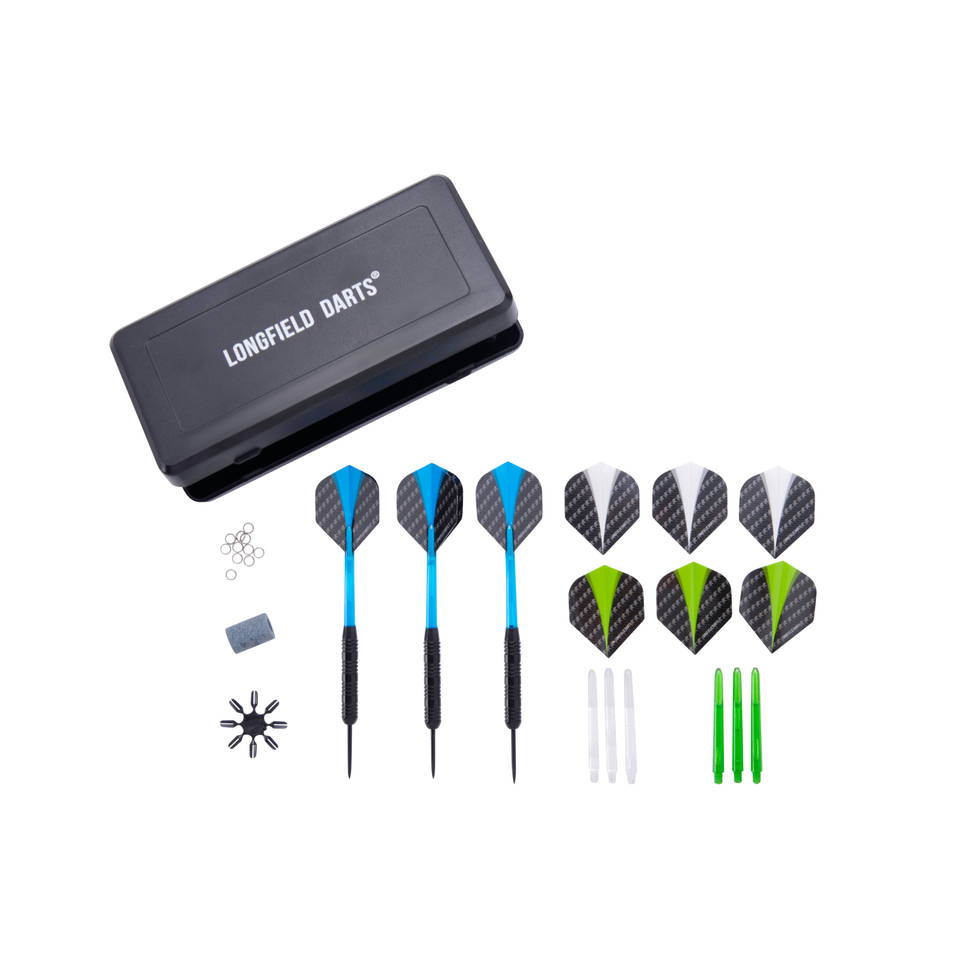 Longfield Games steel darts set - zwart Main Image