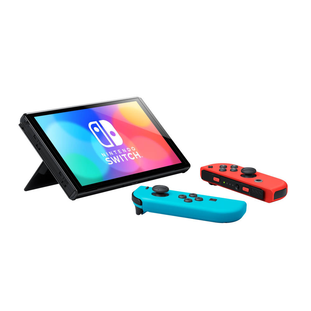 Amuseren zakdoek persoon Nintendo Switch OLED - rood/blauw