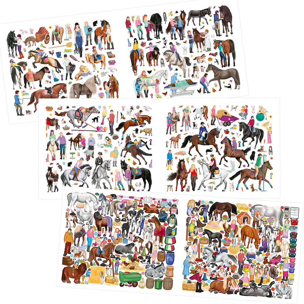 Omgekeerde astronomie Contour Create your Happy Horses stickerboek