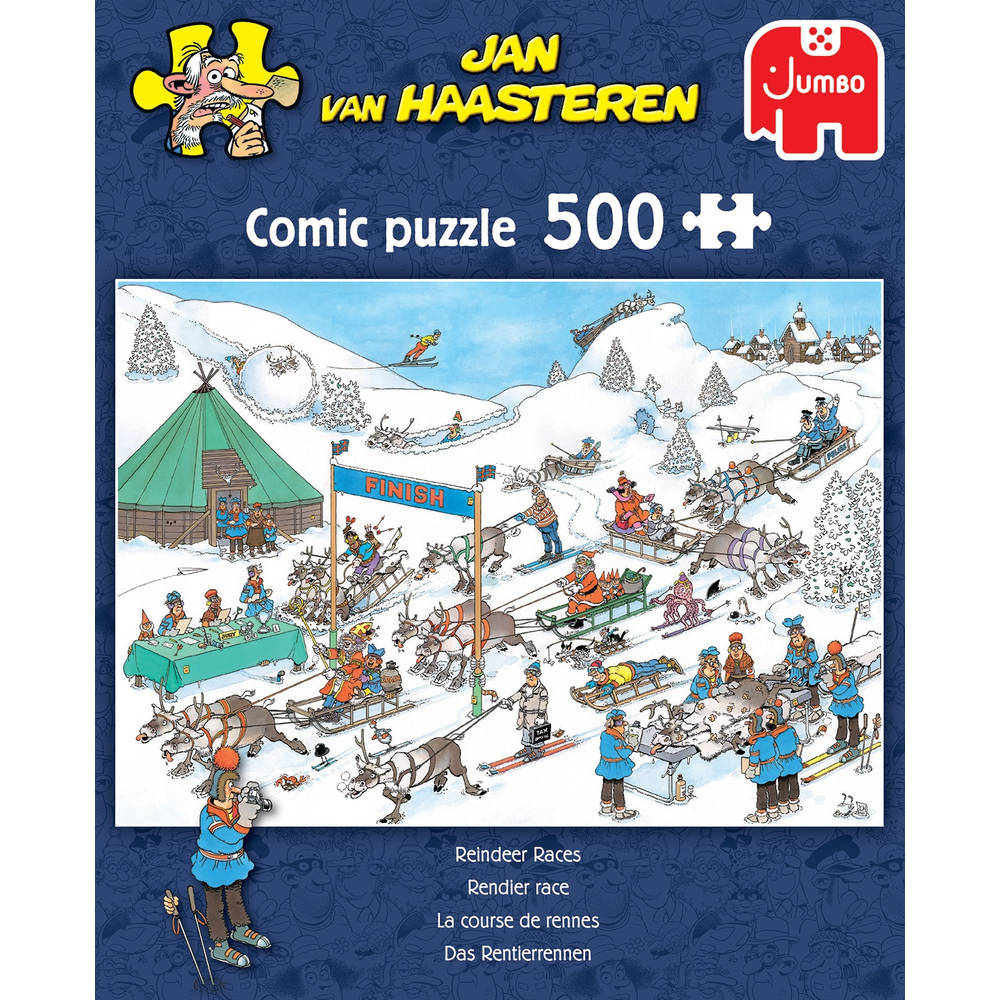 Jumbo Jan van Haasteren puzzel Rendier Races - 500 stukjes