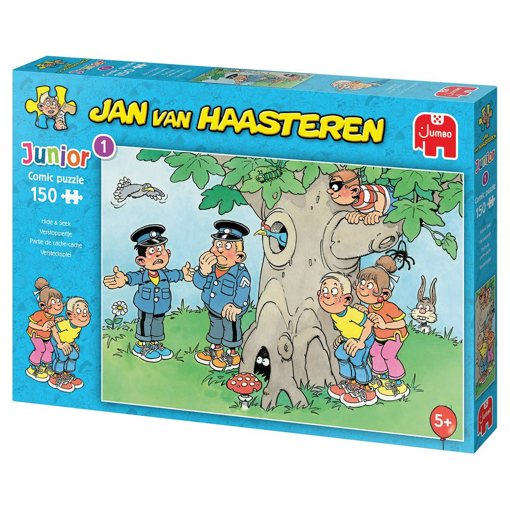 mijn Conclusie Politiebureau Jumbo Jan van Haasteren Junior puzzel Verstoppertje - 150 stukjes