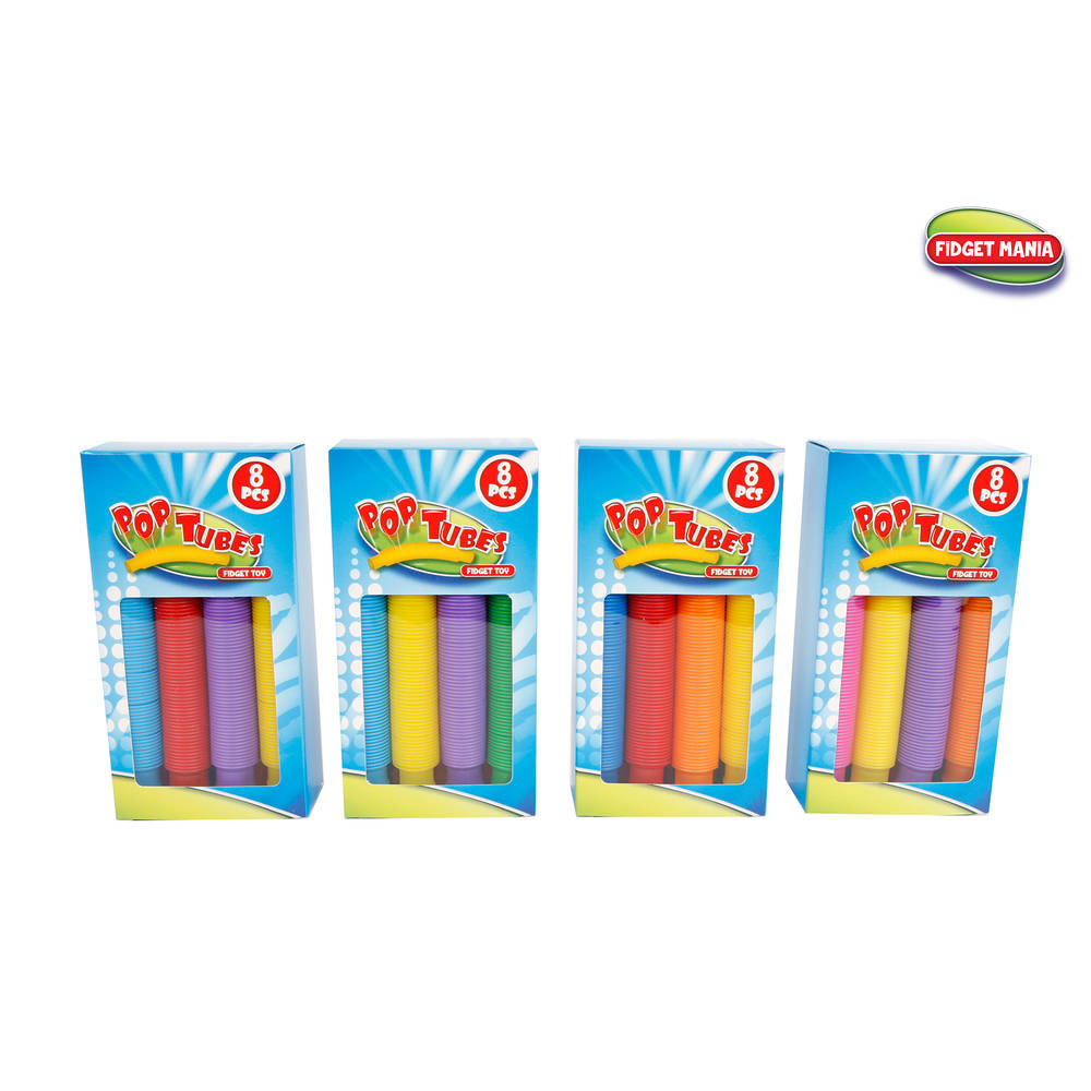 Fidget Pop tubes set van 8 - 15 - 45 cm