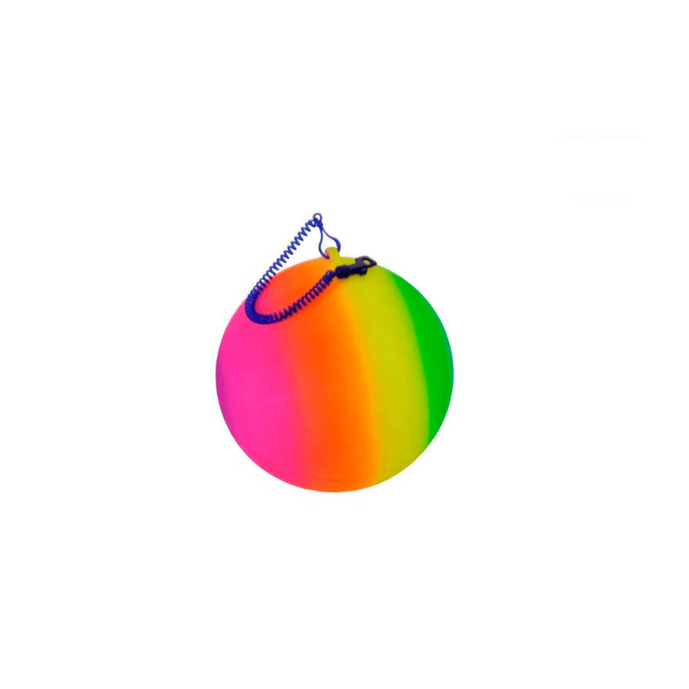 Gametime regenboog bal aan koord - 21 cm