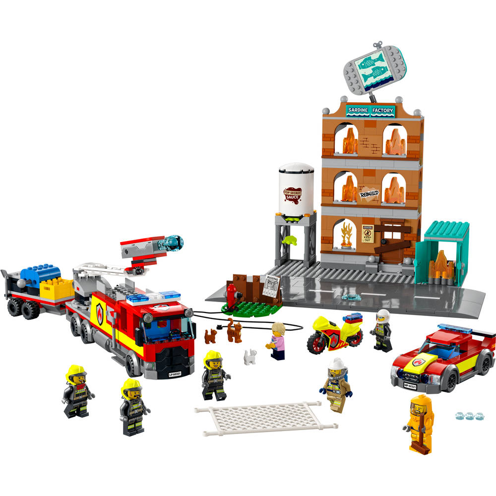 Hertellen Achteruit Stal LEGO CITY brandweerteam 60321