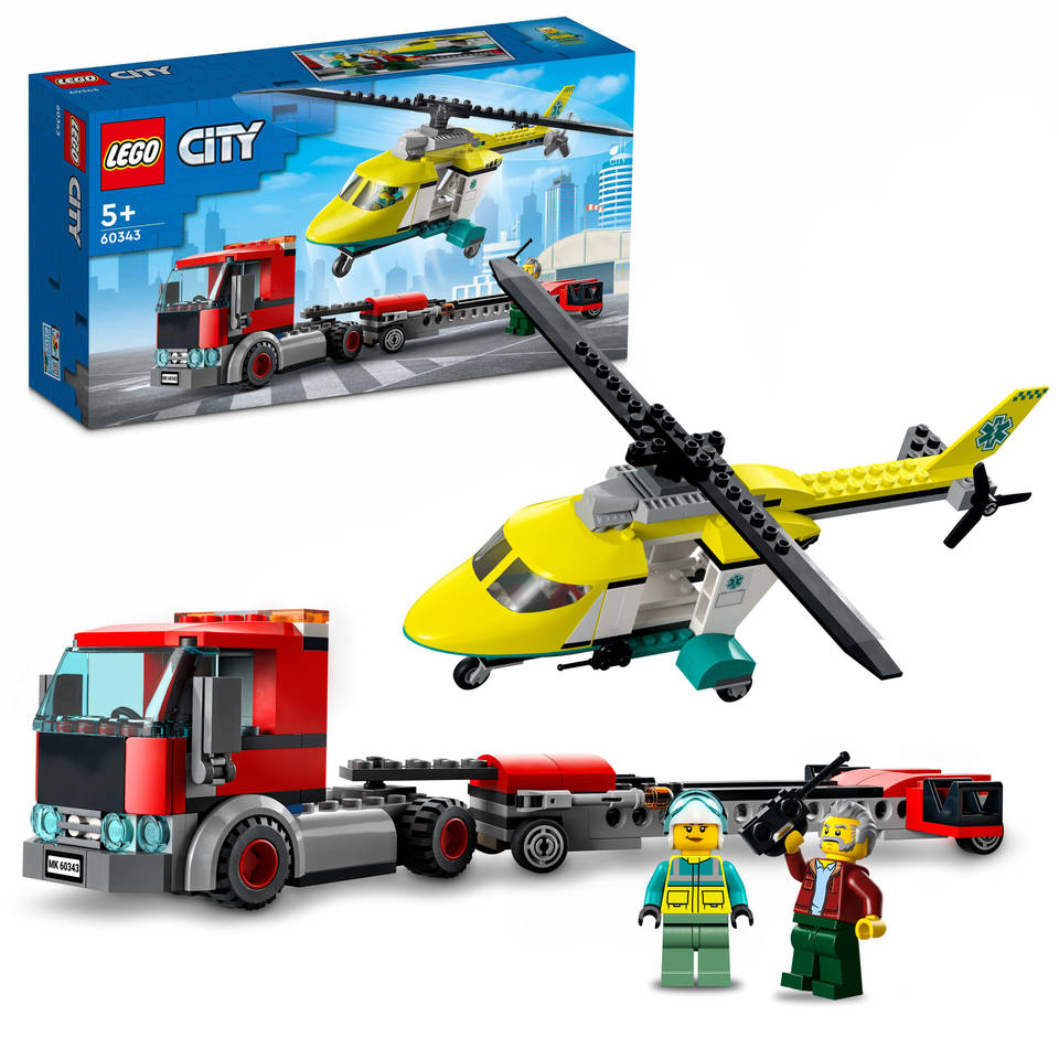 LEGO City reddingshelikopter transport 60343