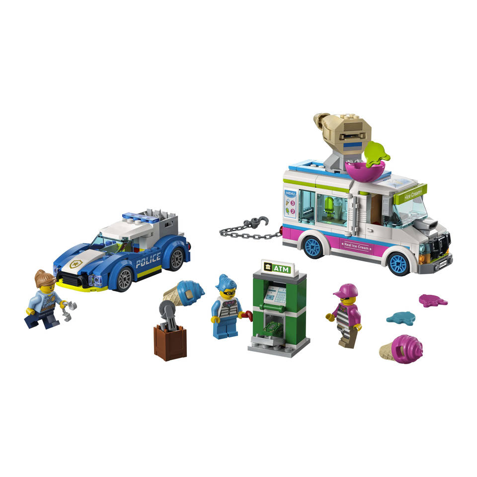 gevaarlijk bouw alleen LEGO CITY ijscowagen politieachtervolging 60314