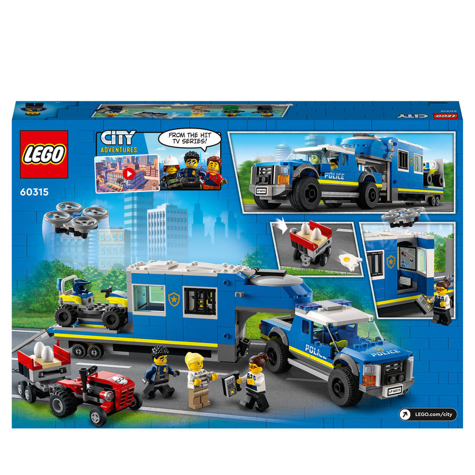 Koninklijke familie breng de actie Puur LEGO CITY mobiele commandowagen politie 60315