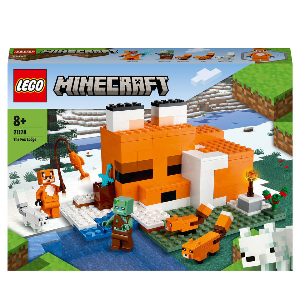 Polijsten een miljard extract LEGO Minecraft de vossenhut 21178