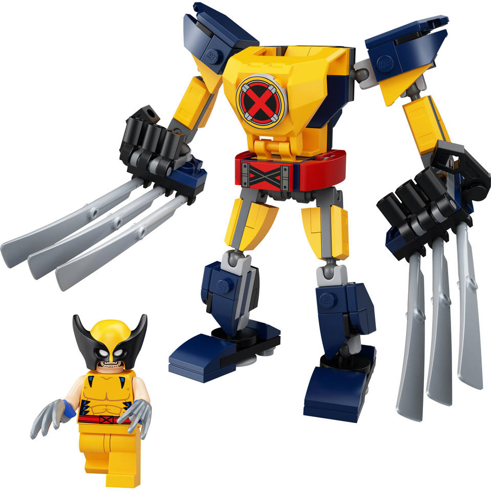 scherp steen Elastisch LEGO Marvel Wolverine mechapantser 76202