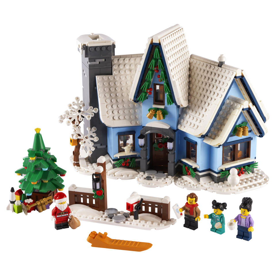 Edelsteen verjaardag annuleren LEGO Icons bezoek van de Kerstman 10293