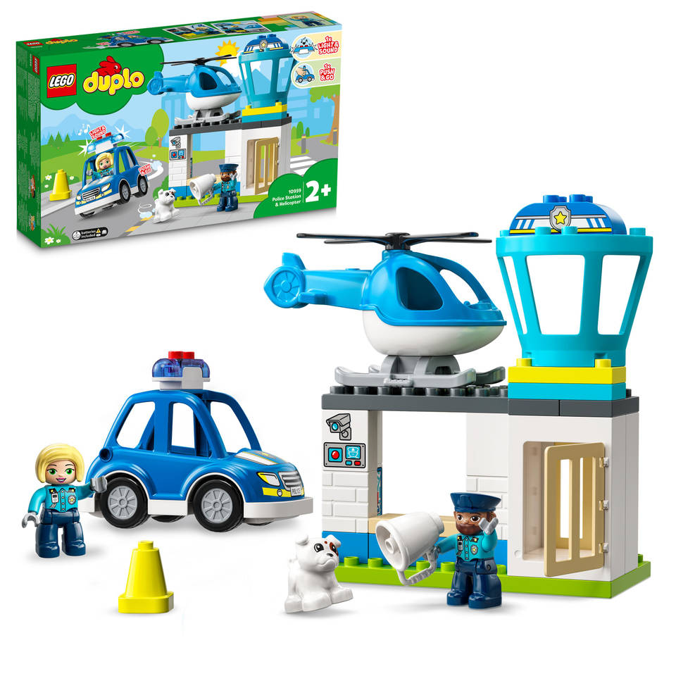 LEGO DUPLO politiebureau en helikopterspeelgoed 10959