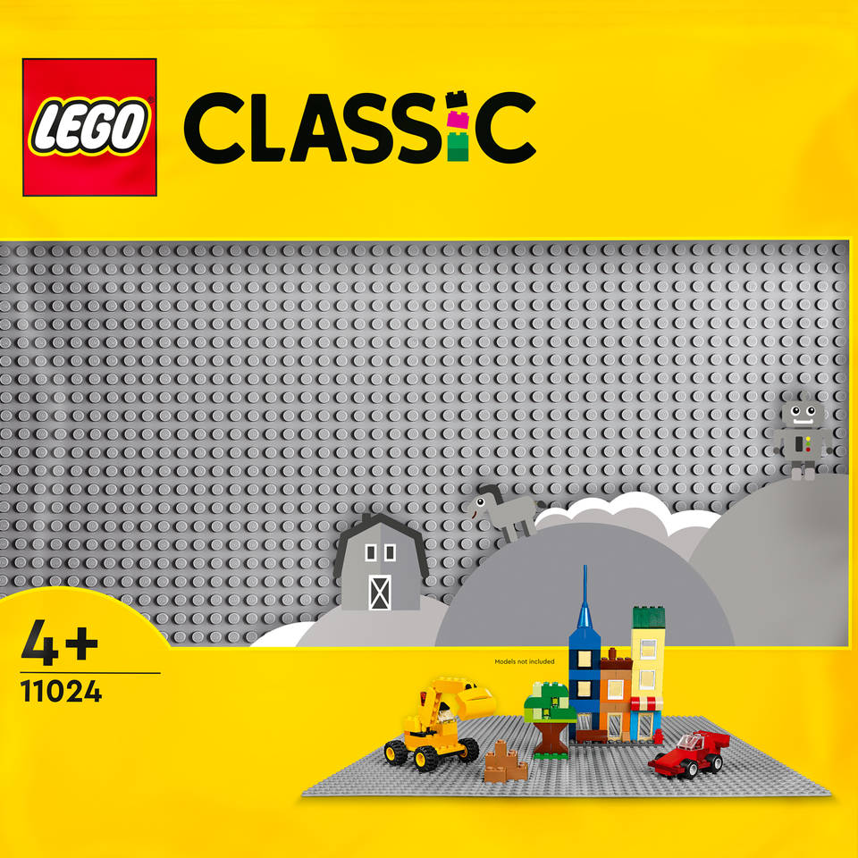 LEGO Classic grijze basisplaat 38 x 38 cm 11024