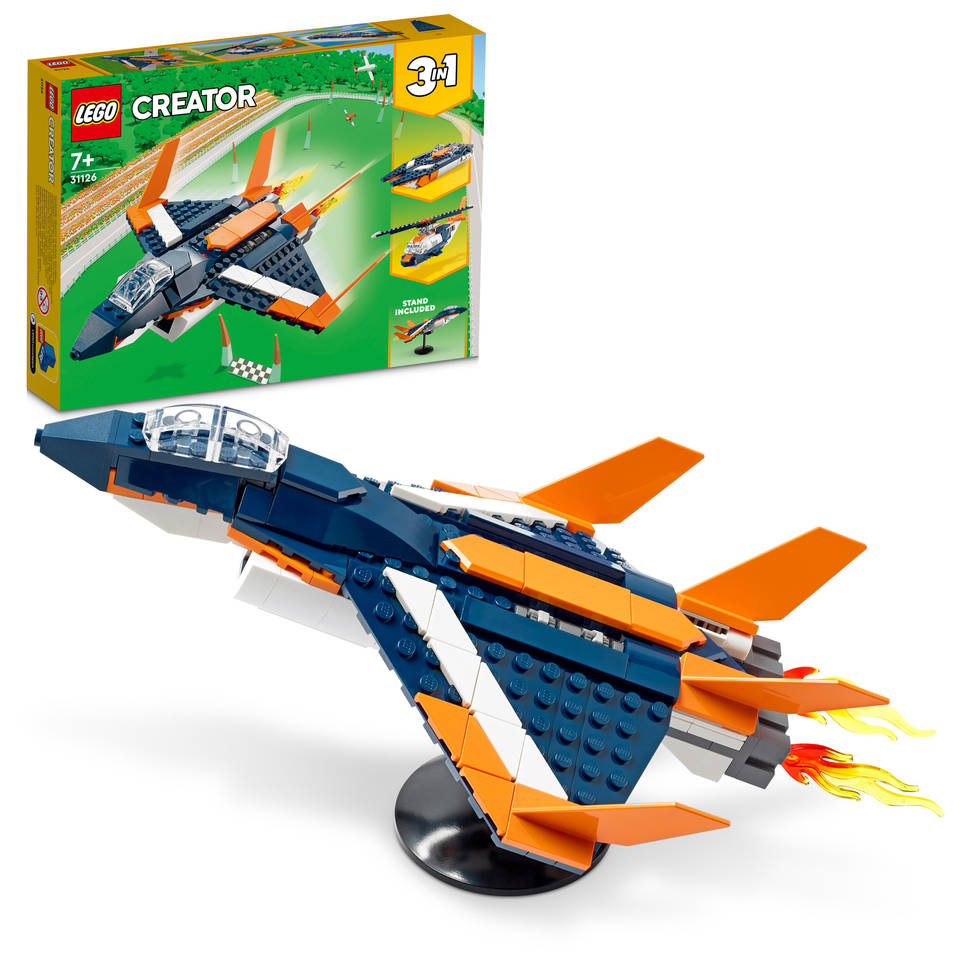 LEGO Creator 3-in-1 supersonisch straalvliegtuig 31126