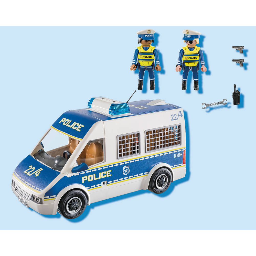 Commissie Skim zakdoek PLAYMOBIL City Action politieauto met licht en geluid 70899