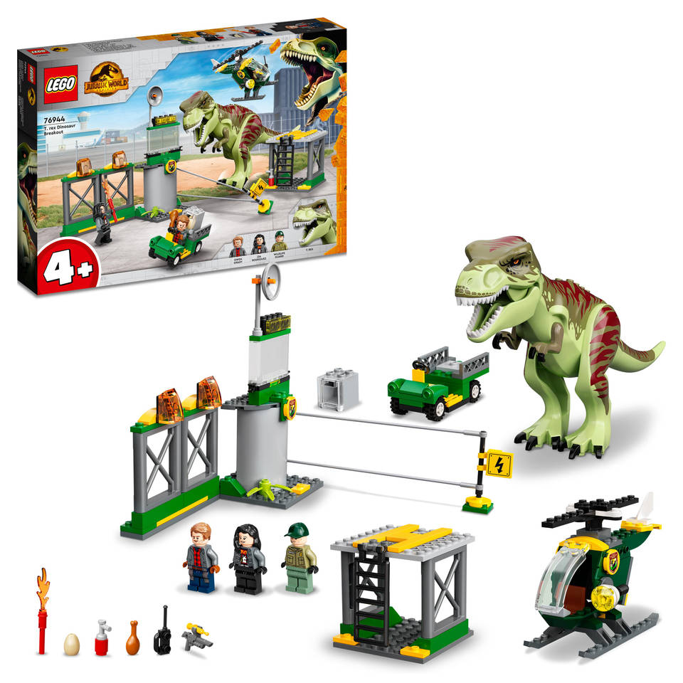 LEGO Jurassic World T-Rex dinosaurus ontsnapping 76944