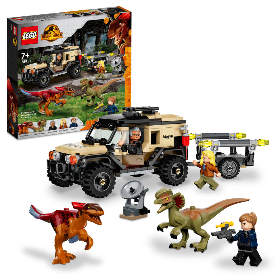 LEGO Jurassic World Pyroraptor & Dilophosaurus transport 76951