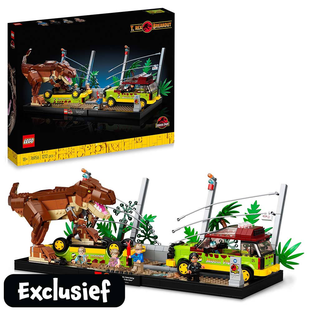 LEGO Jurassic Park T-rex ontsnapping 76956