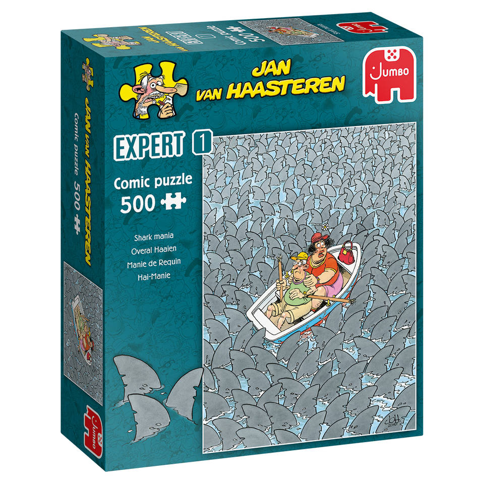 Jumbo Jan van Haasteren puzzel Expert 1: overal haaien - 500 stukjes