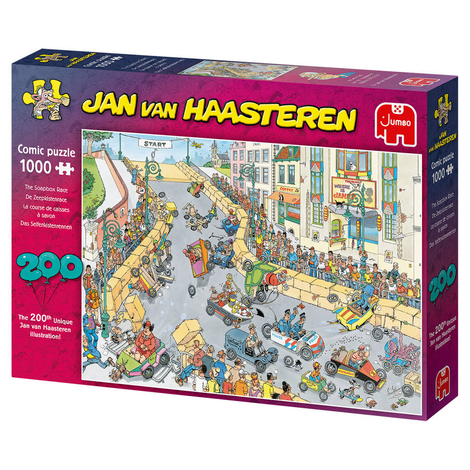 handtekening Dwaal stimuleren Jumbo Jan van Haasteren puzzel Zeepkistenrace - 1000 stukjes