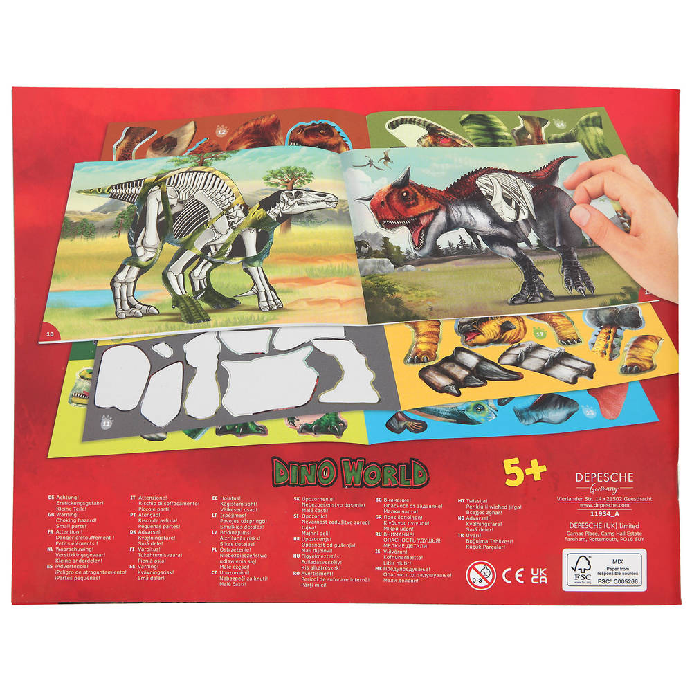Dino World Sticker Fun stickerboek