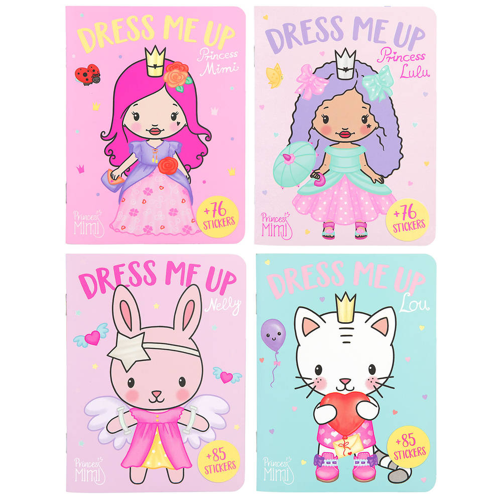 princess mimi dress me up sticker book Princess Mimi Sticker Book Dress Me Up Zebra Blush