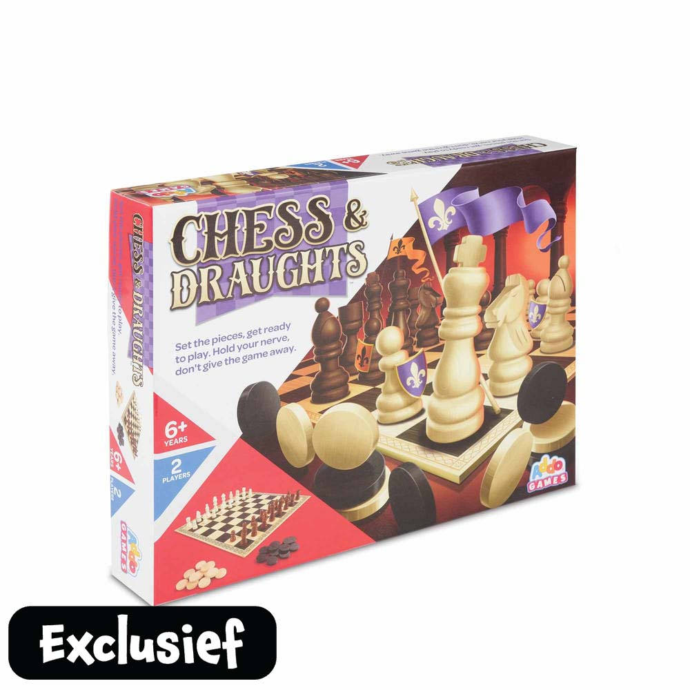 Stal mijn Vervagen Addo Games schaken en dammen strategieset