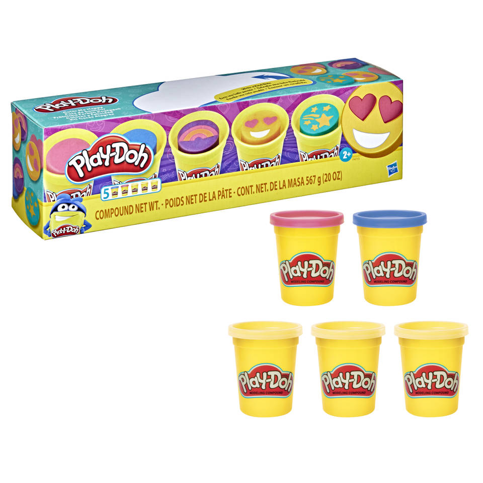 foto van Play-Doh Color Me Happy Promo Pack boetseerklei set van 5