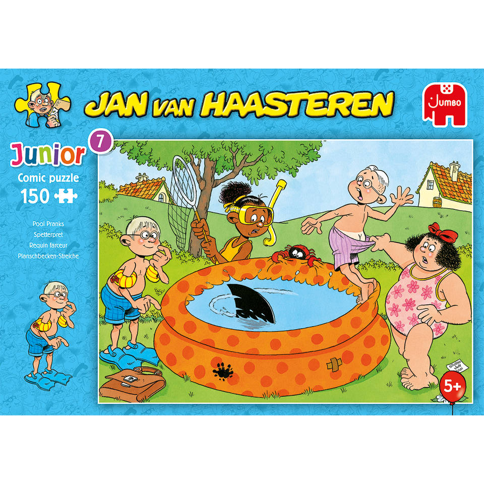 verhaal Geven Allergie Jumbo Jan van Haasteren Junior 7 puzzel spetterpret - 150 stukjes