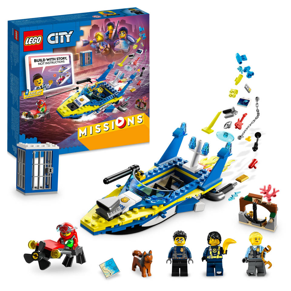 Bounty Vaardig Afrekenen LEGO City Missies waterpolitie recherchemissies 60355