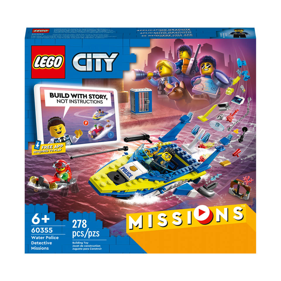 Onbekwaamheid Snoep Certificaat LEGO CITY Missies waterpolitie recherchemissies 60355