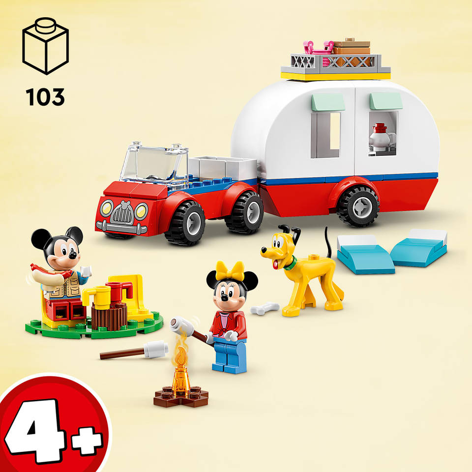 Humoristisch Rondlopen Druif LEGO Disney Mickey en Minnie Mouse kampeerreis 10777