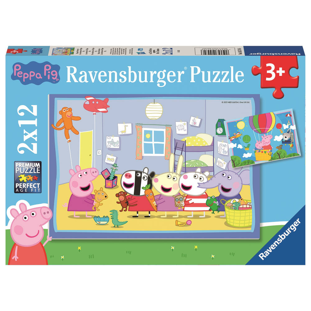 Ravensburger puzzel Peppa Pig - 2 x 12 stukjes
