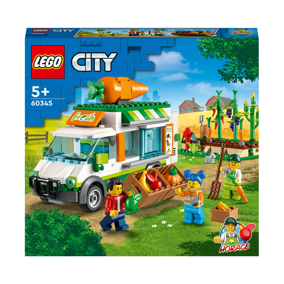 bænk had Begge LEGO CITY Boerderij boerenmarkt wagen 60345