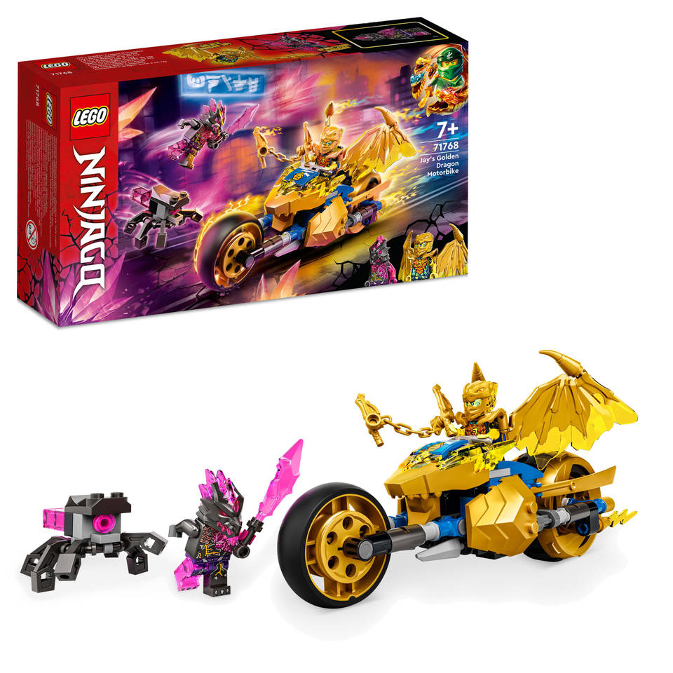 Wrok Verklaring Aja LEGO NINJAGO Jay's gouden drakenmotor 71768
