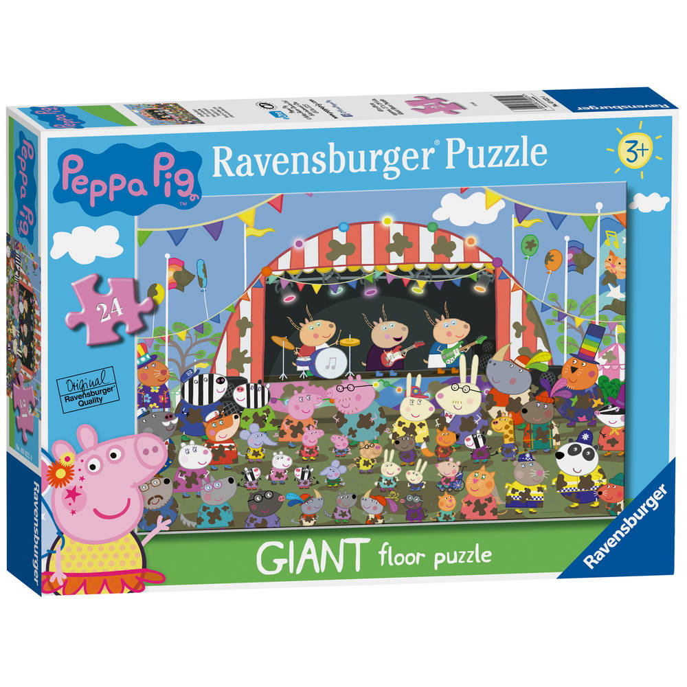 Ravensburger vloerpuzzel Peppa Pig Familiefeest - 24 stukjes