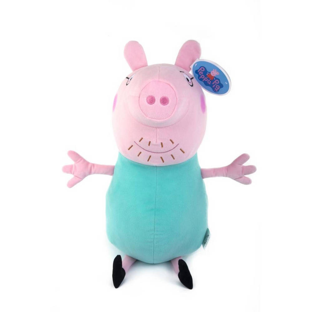 Peppa Pig Papa Pig knuffel - 50 cm